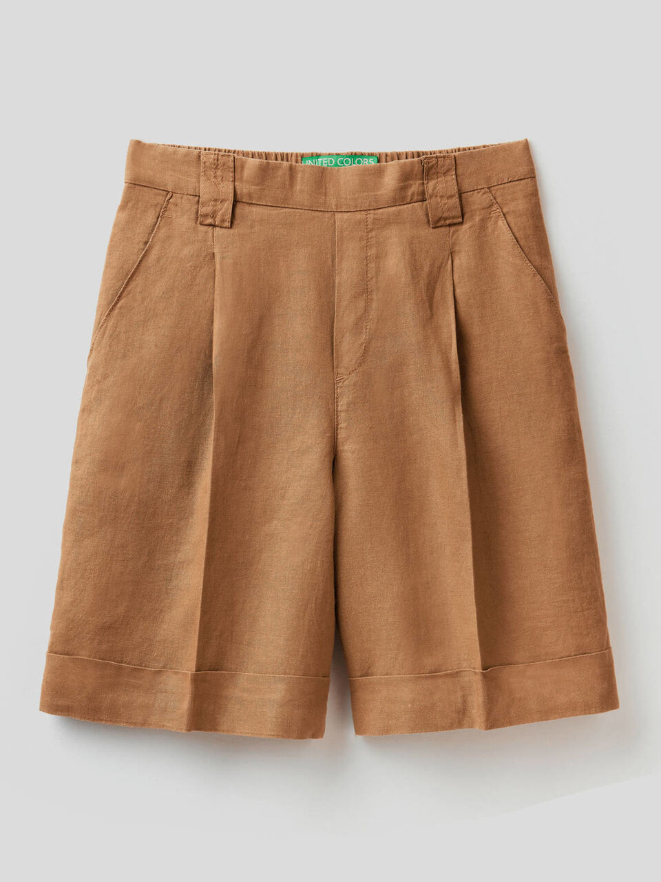 Bermudas de 100% lino image number 1
