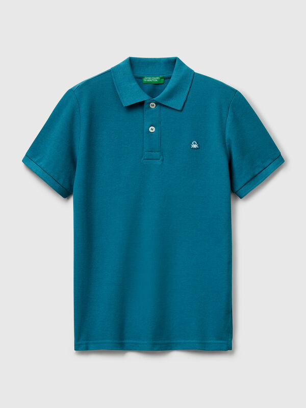 Polo slim fit de puro algodón Niño