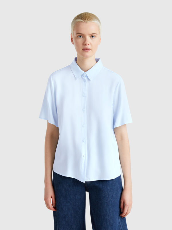 Camisa manga 3/4 de viscosa Mujer