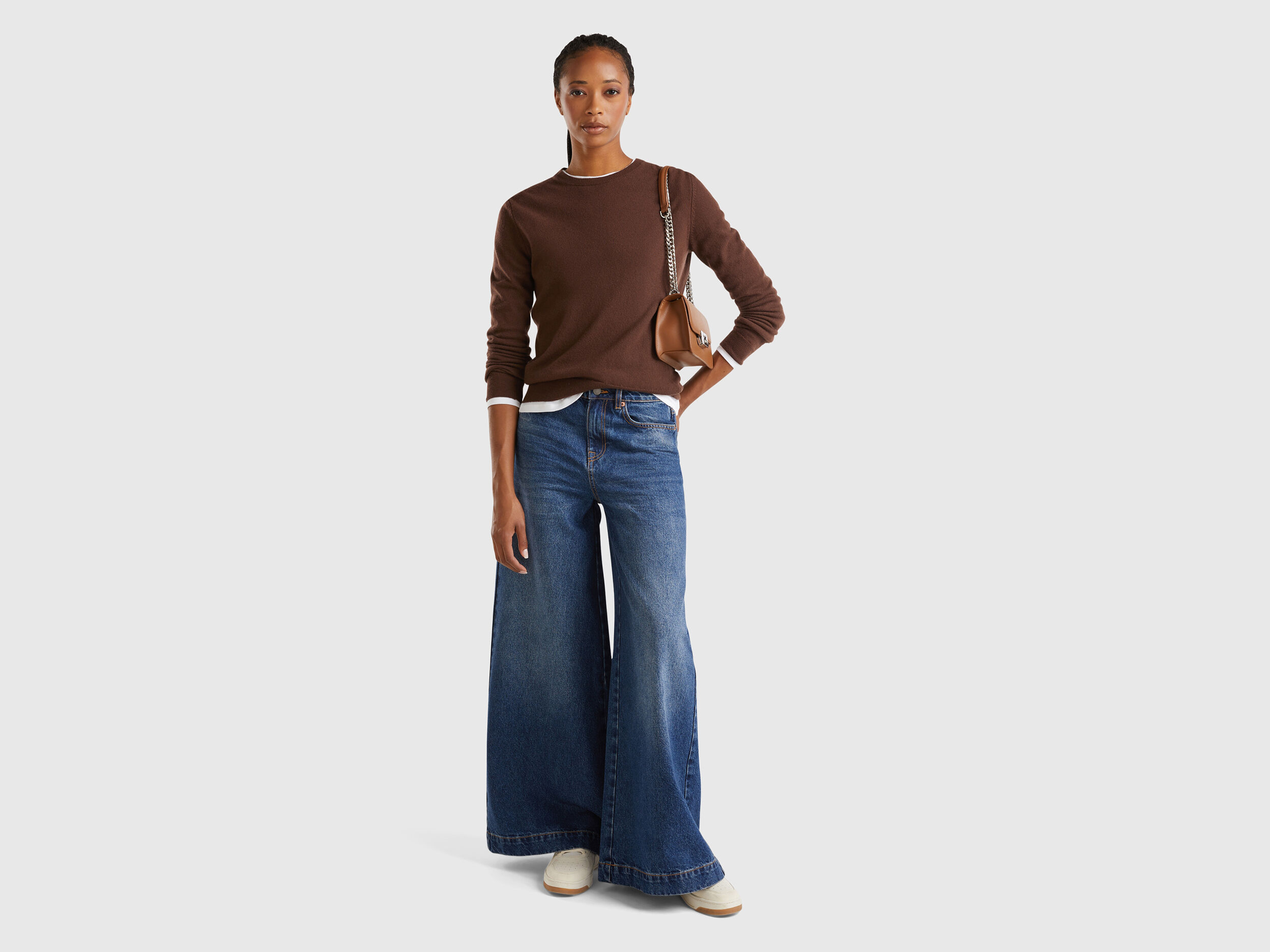 Vaqueros Anchos Mujer Nueva Coleccion 2024 Benetton