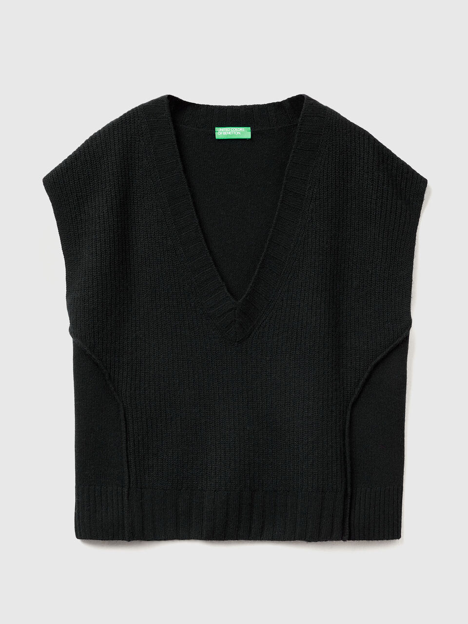 S/L V NECK SWEATER Mujer image number null