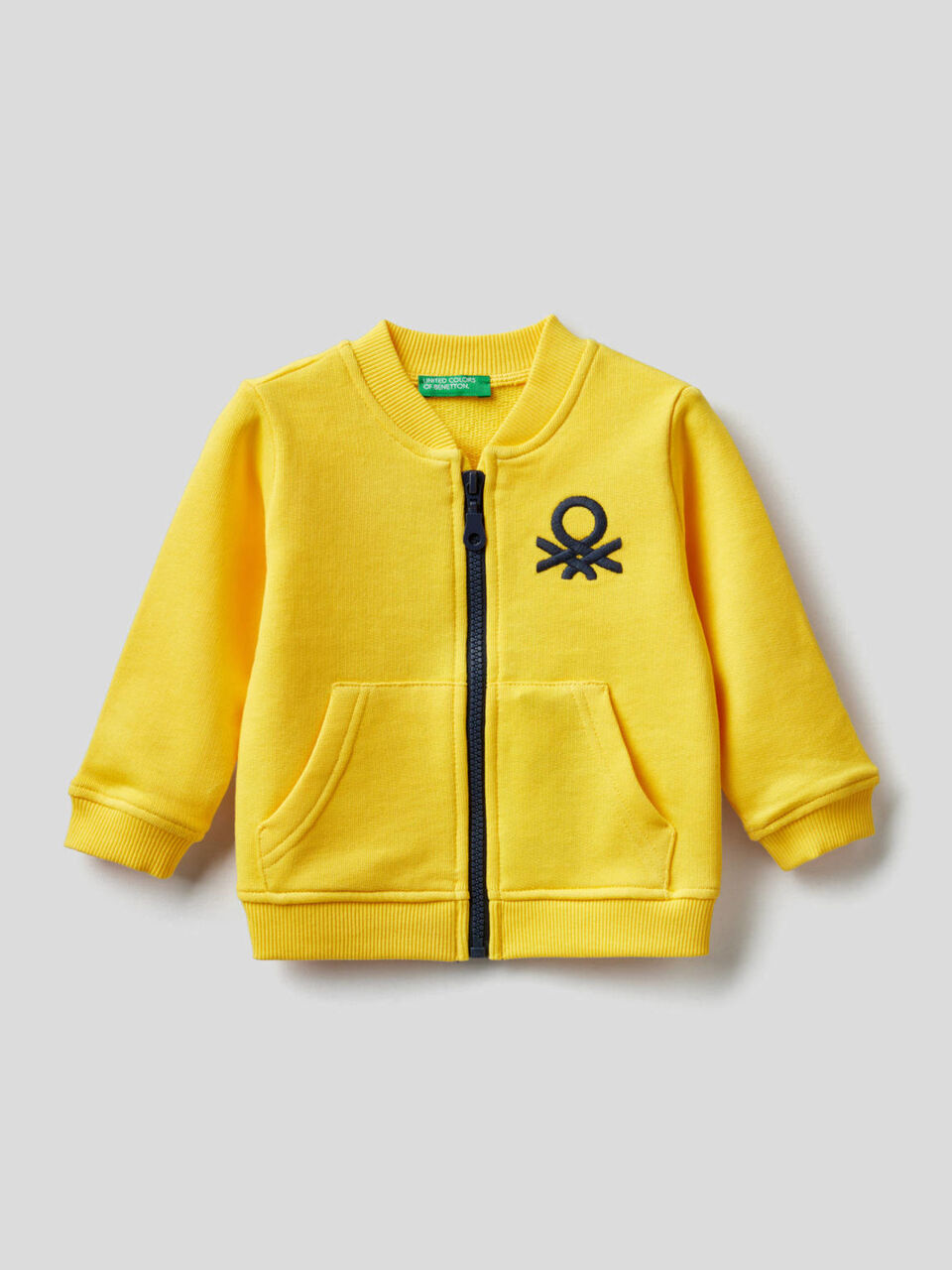 Sudadera de 100 % algodón con cremallera image number 1