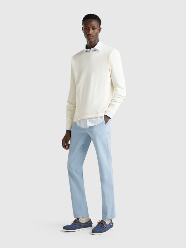 Chinos azul bebé slim fit Hombre