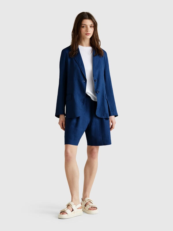 Bermudas 100% lino Mujer