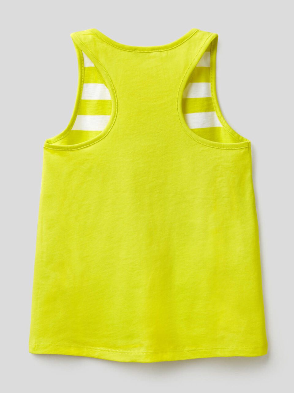 Camiseta de tirantes de rayas de 100% algodón image number 2