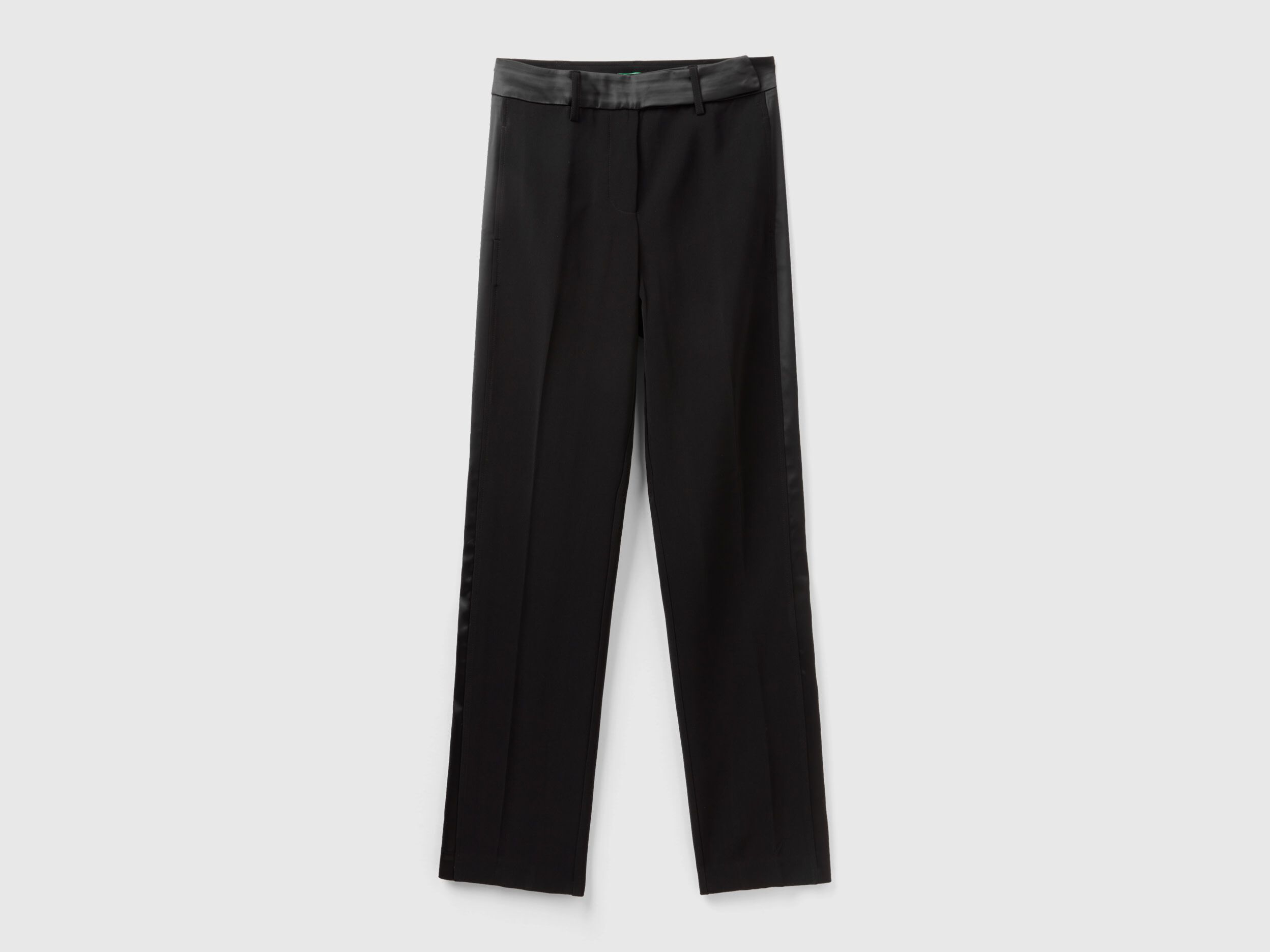 Pantalon raso negro mujer outlet