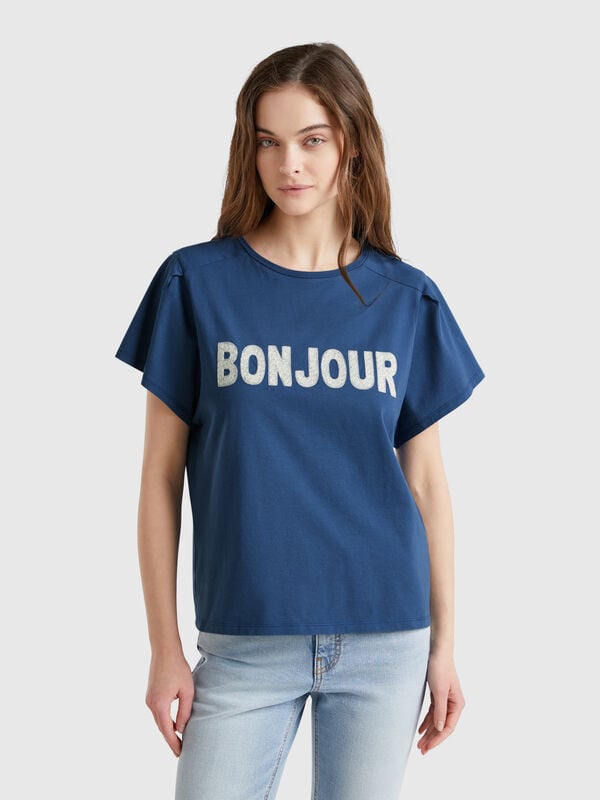 camiseta con bordado Mujer
