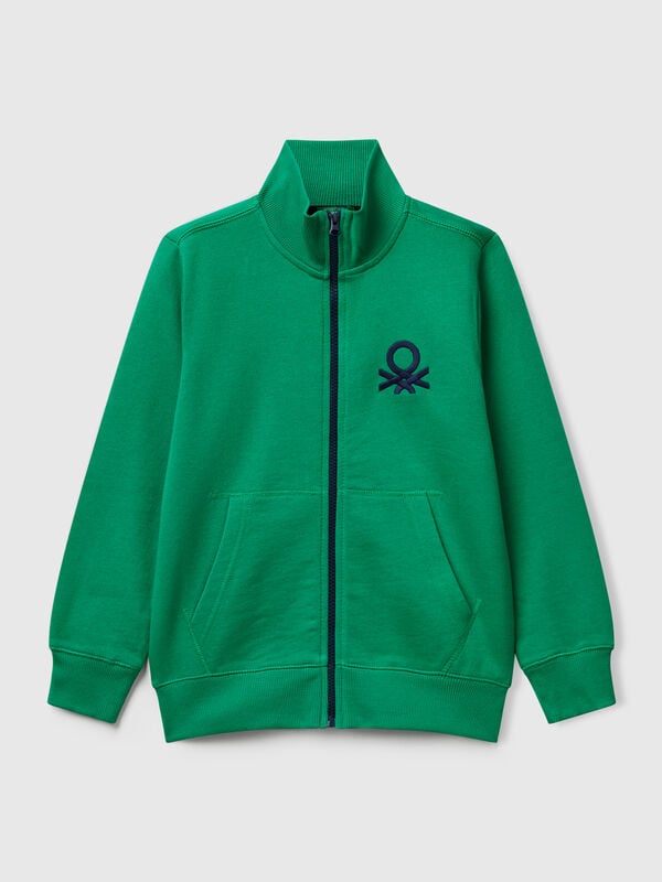 Sudadera con cremallera de algodón puro Niño