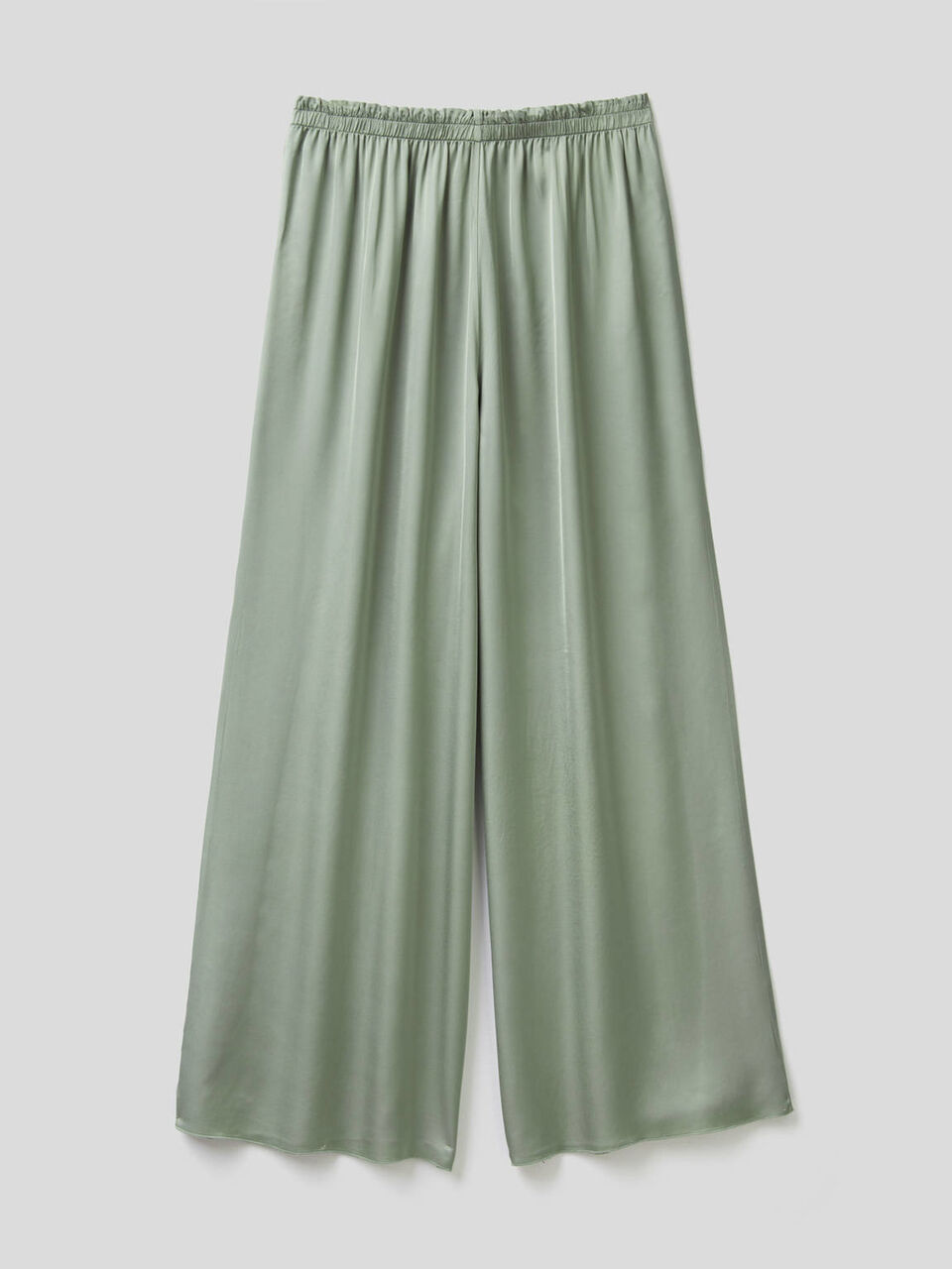Pantalón palazzo con cordón de ajuste image number 2