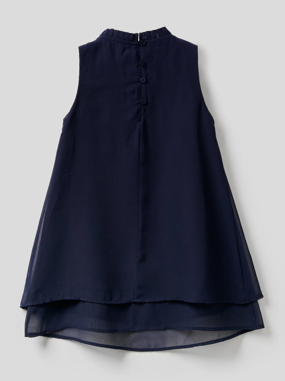 Vestido sin mangas con volantes image number 2