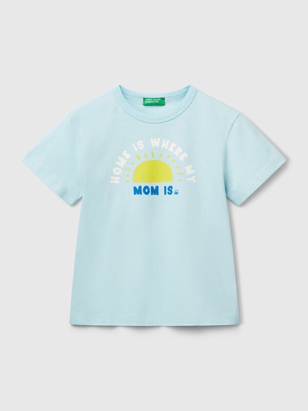 Camiseta de algodón orgánico con estampado Niño