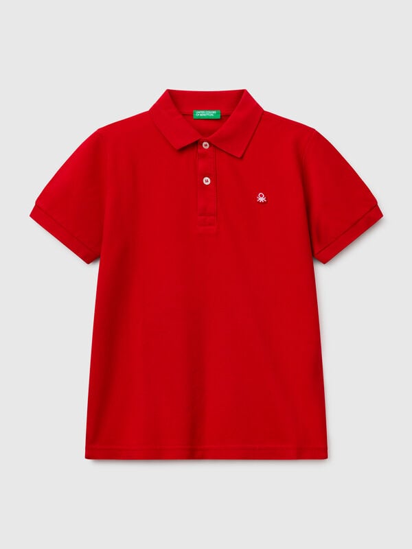 Polo slim fit de algodón puro Niño