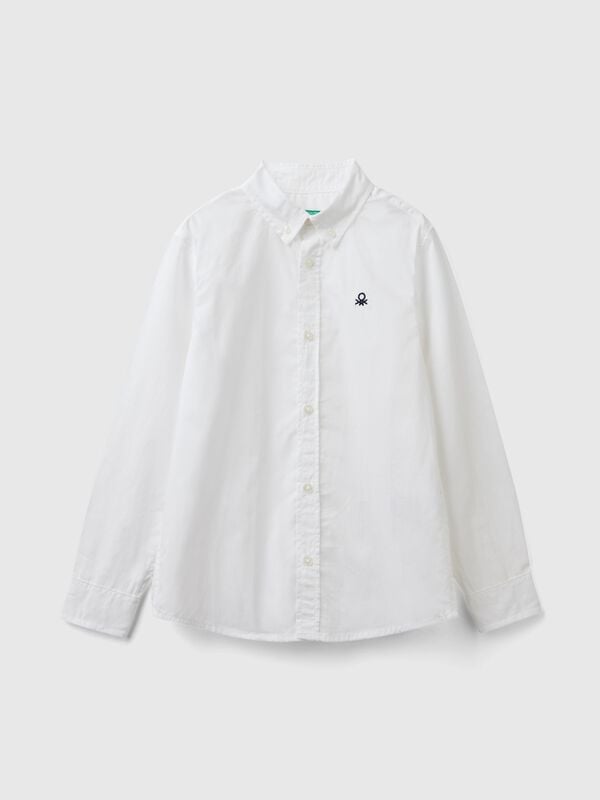Camisa blanca abotonada Niño