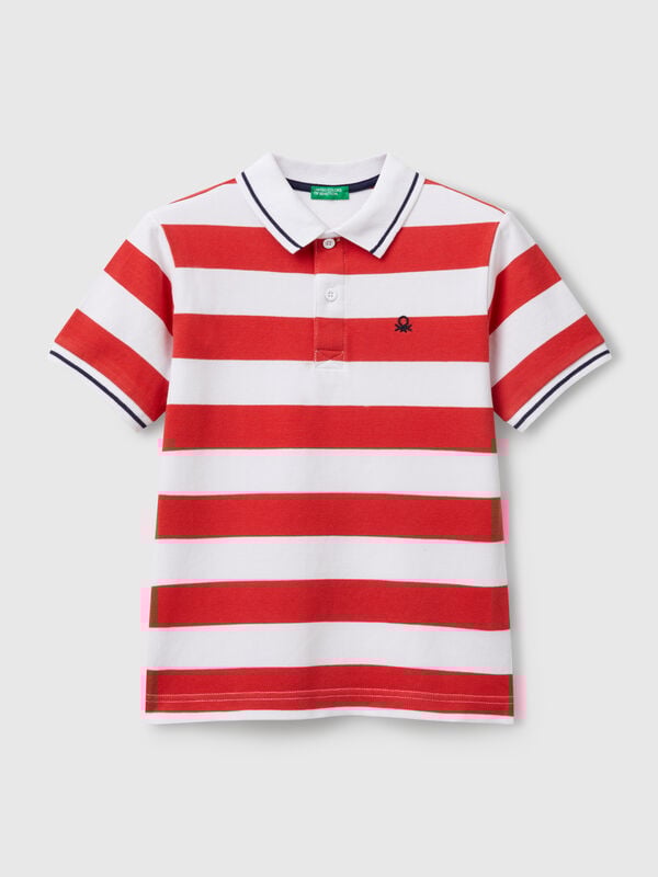 Polo manga corta rayas Niño