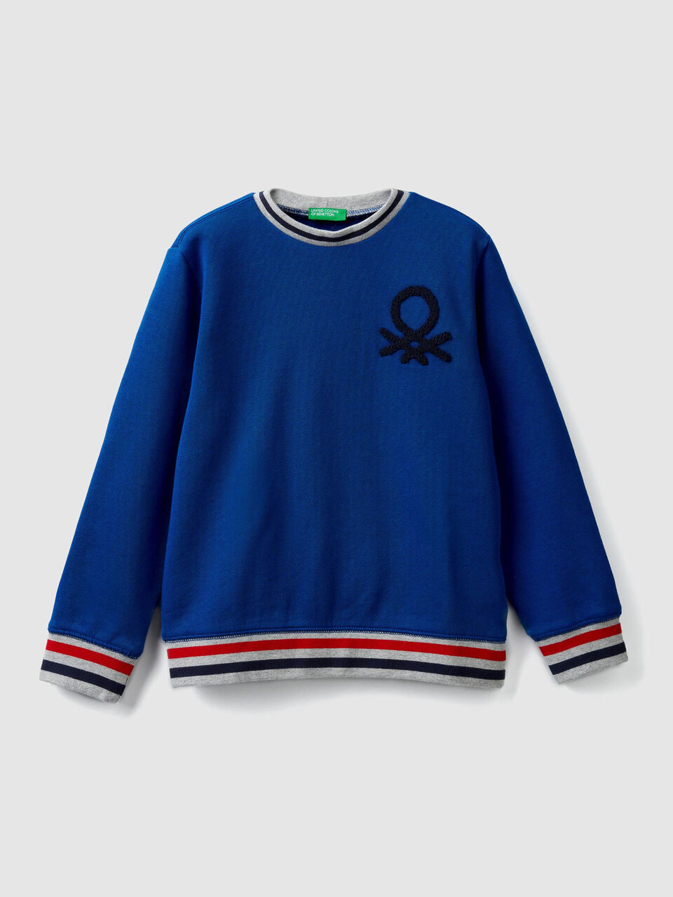 Sudadera de cuello redondo con logotipo bordado image number 1