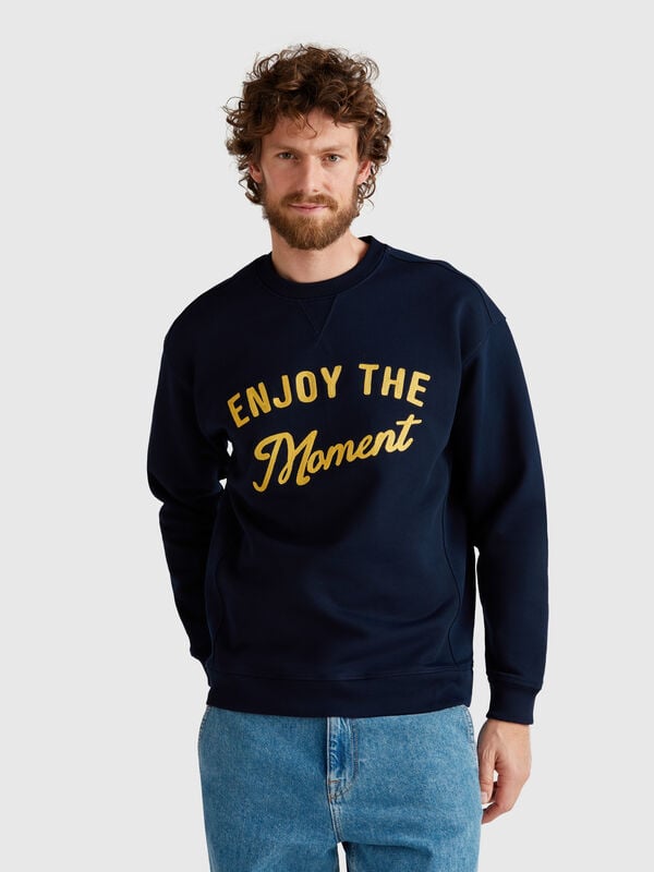 Sudadera con bordado 100% algodón Hombre