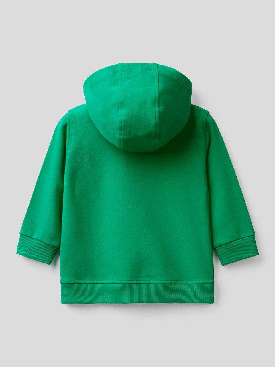 Sudadera de algodón orgánico elástico con capucha image number 2