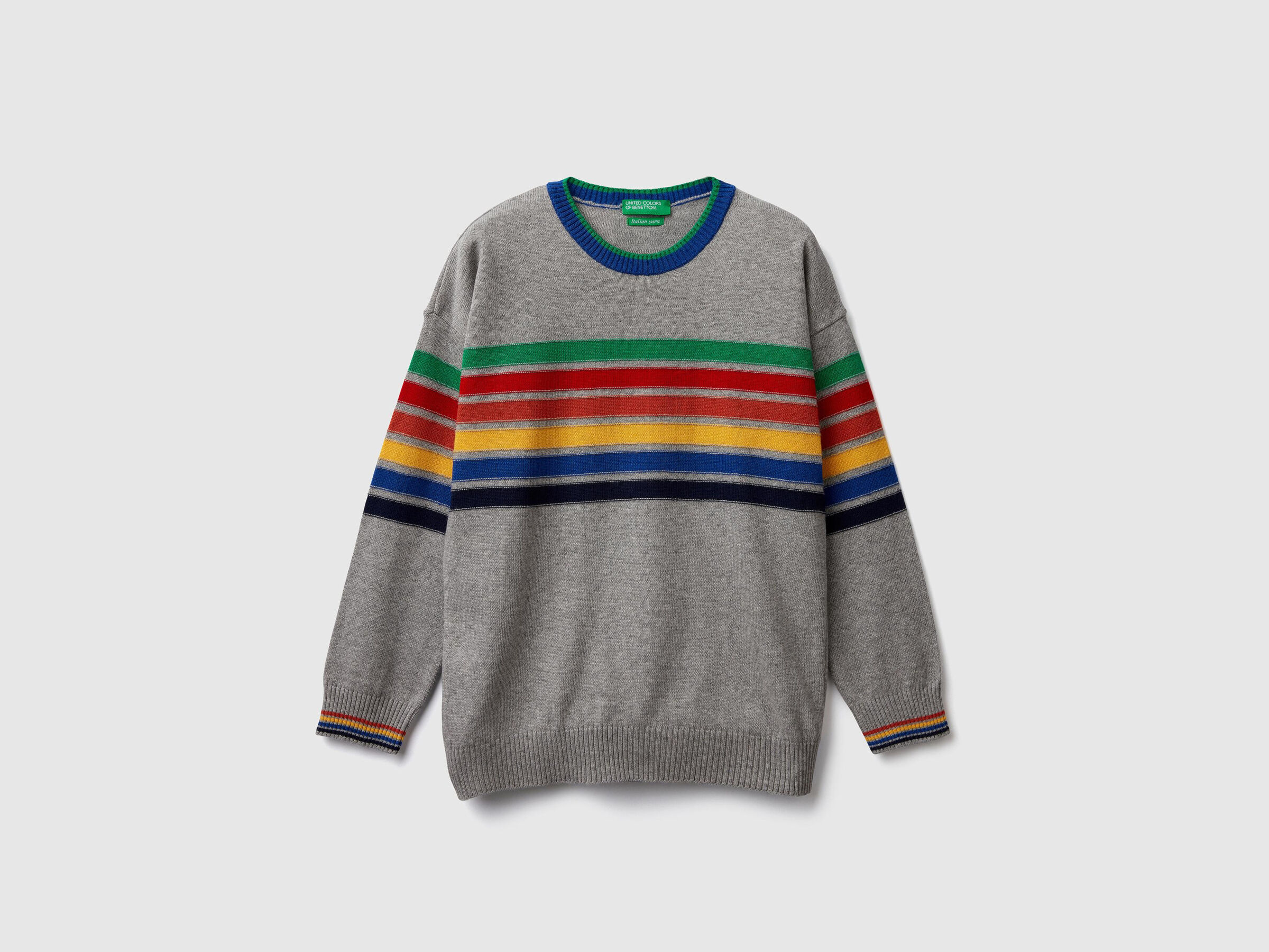 Jersey de rayas con cuello redondo image number null