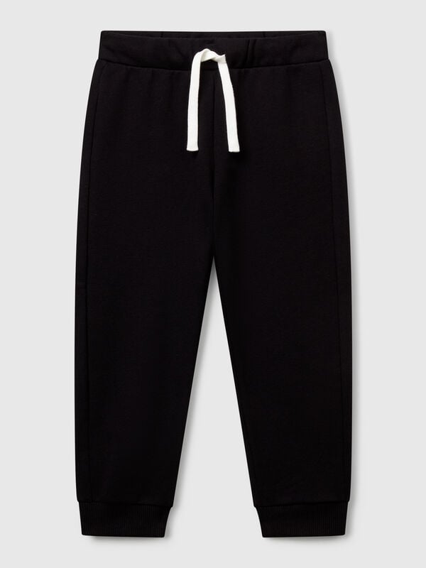 Pantalones de algodón con logo Niño