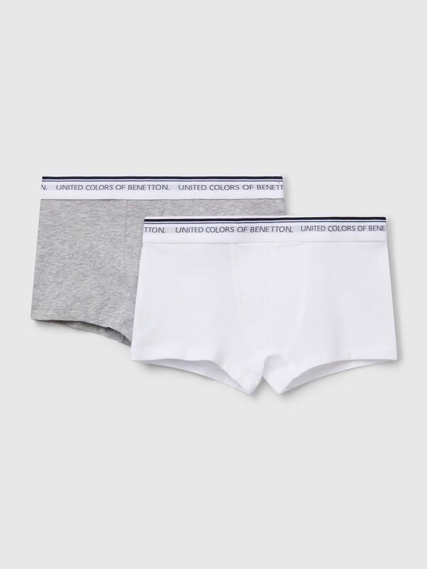 Dos boxers con elástico de marca. Niño