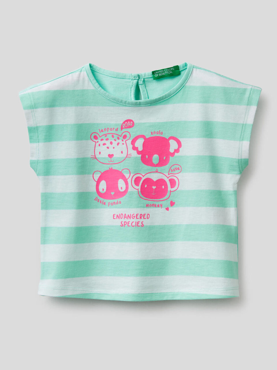 Camiseta de rayas con estampado image number 1