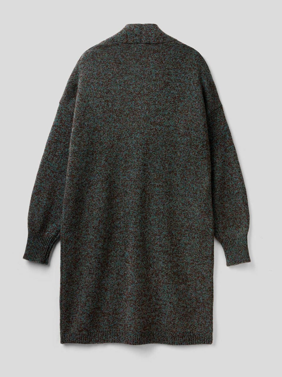 Abrigo de pura lana tricot Shetland image number 2