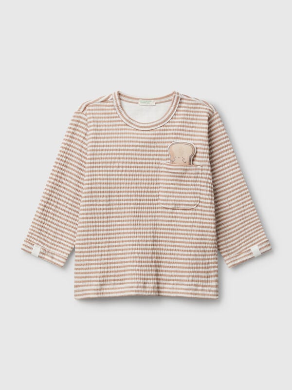Camiseta con bolsillo y parche Recién nacidos