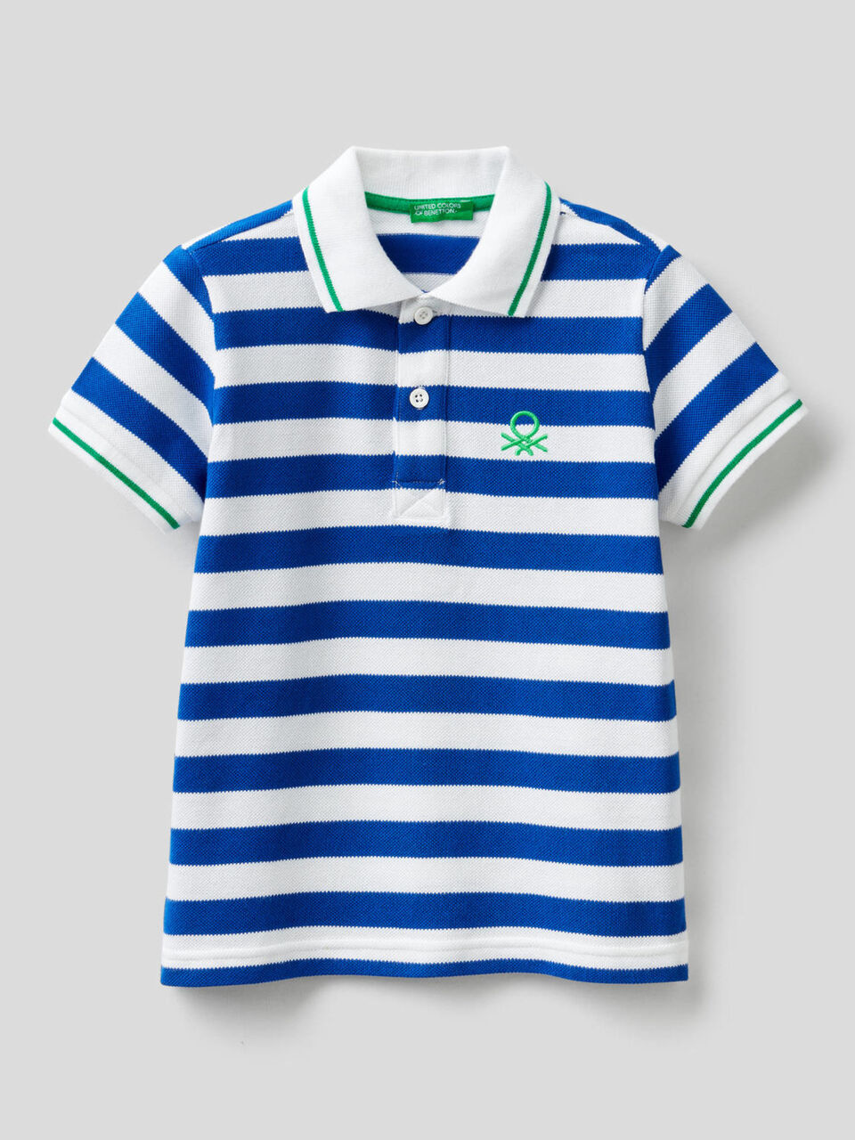 Polo de rayas de 100 % algodón image number null