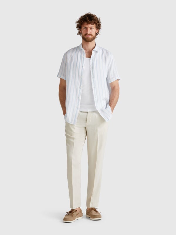 Chinos de puro lino Hombre