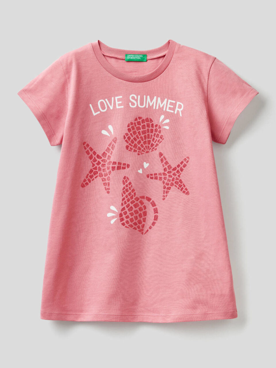 Camiseta con estampado de glitter image number 1