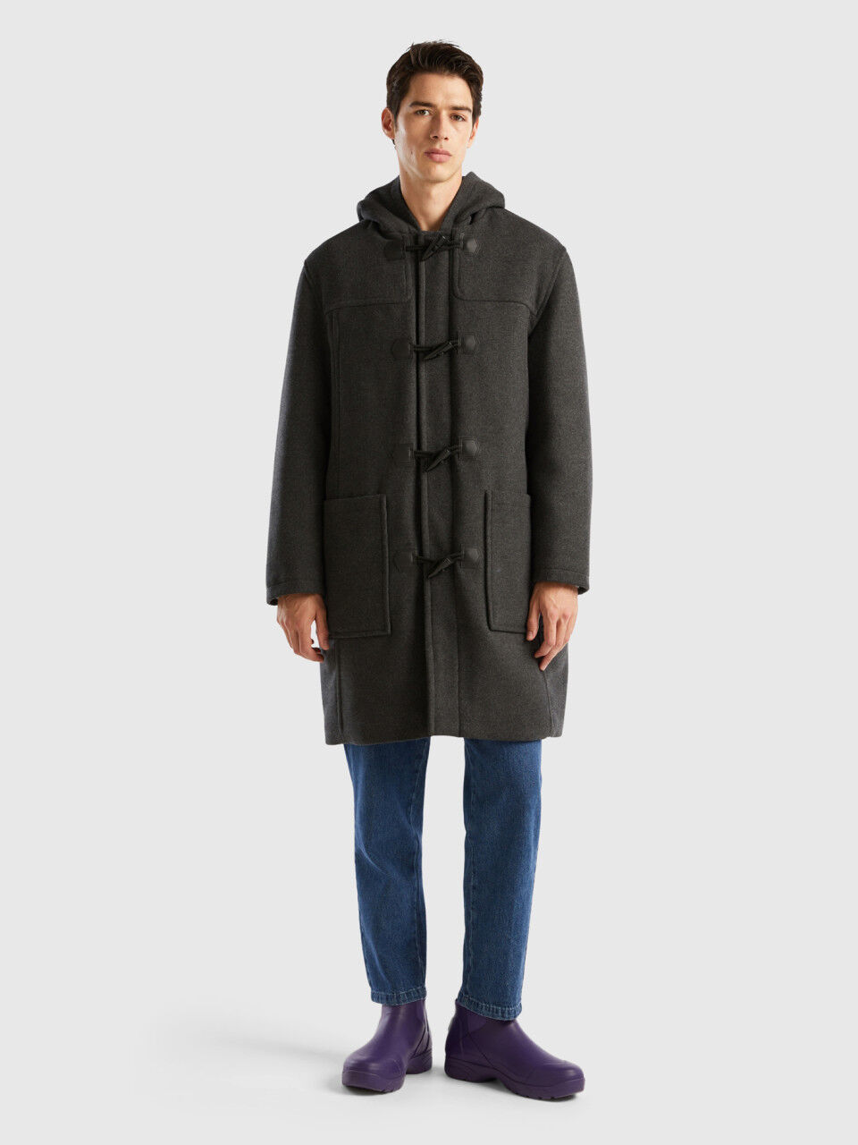 Abrigo largo hombre store