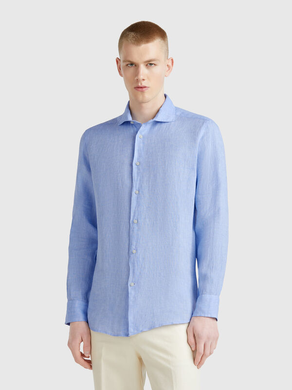 Camisa de puro lino Hombre