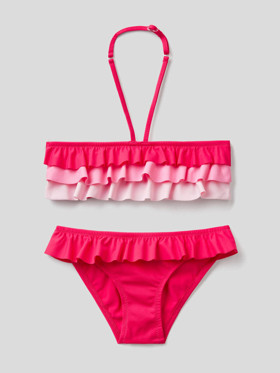 Bikini de ECONYL® con volantes image number 1