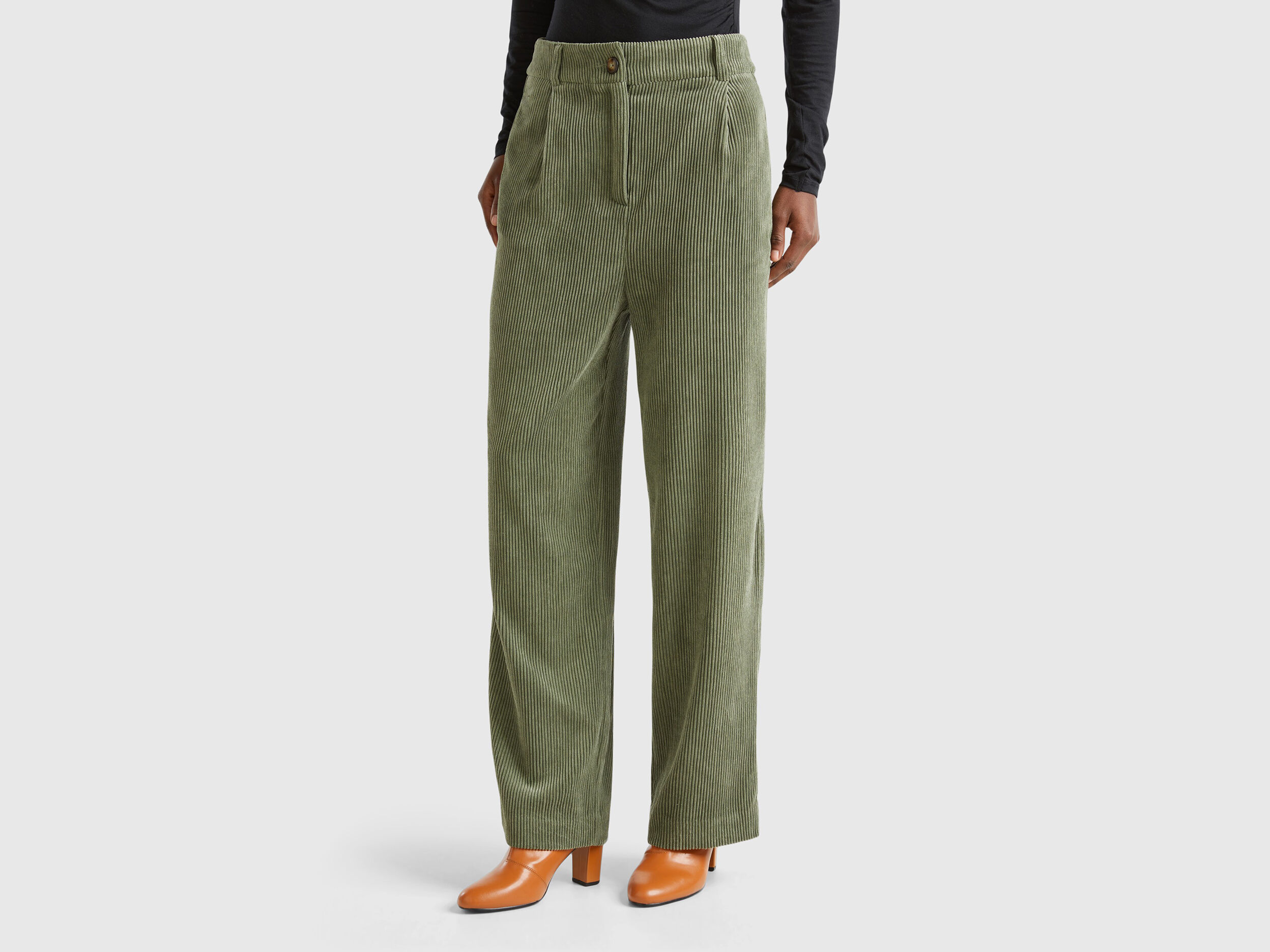 Pantalones de Mujer Chino Regular Slim Anchos