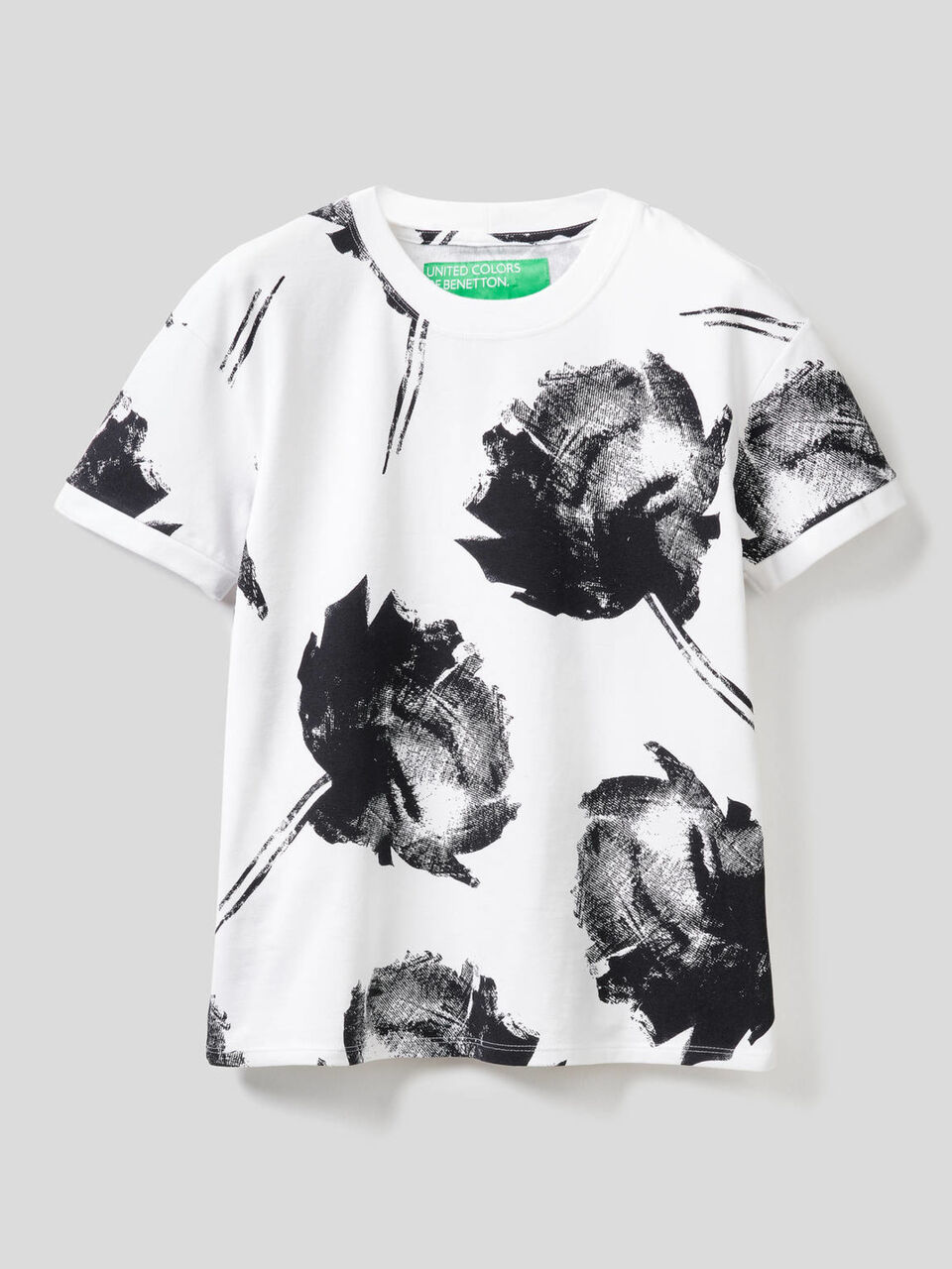 Camiseta estampada de algodón elástico image number 1