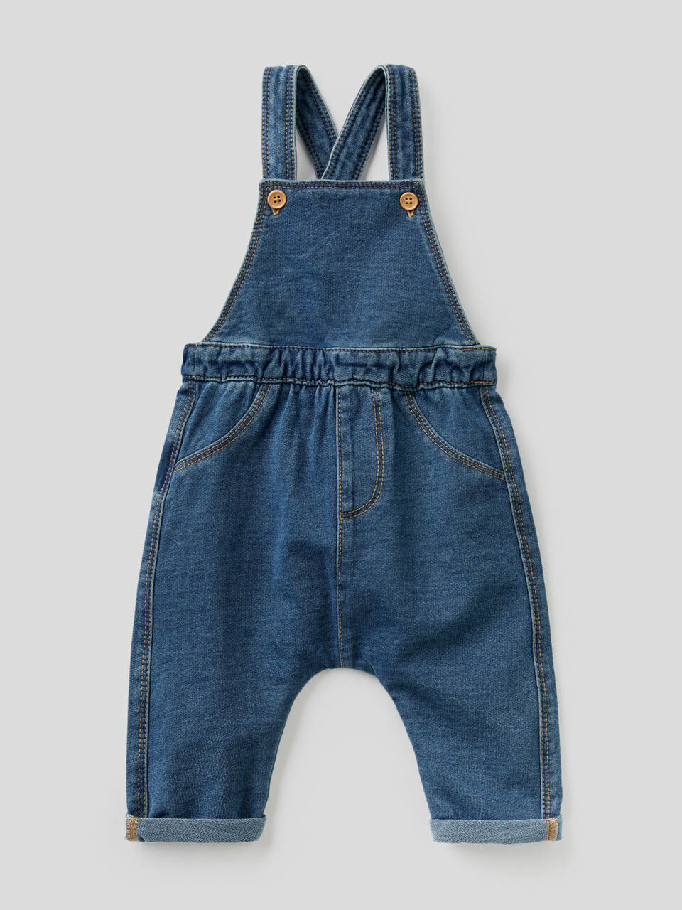 Peto de felpa elástica de efecto denim image number 1