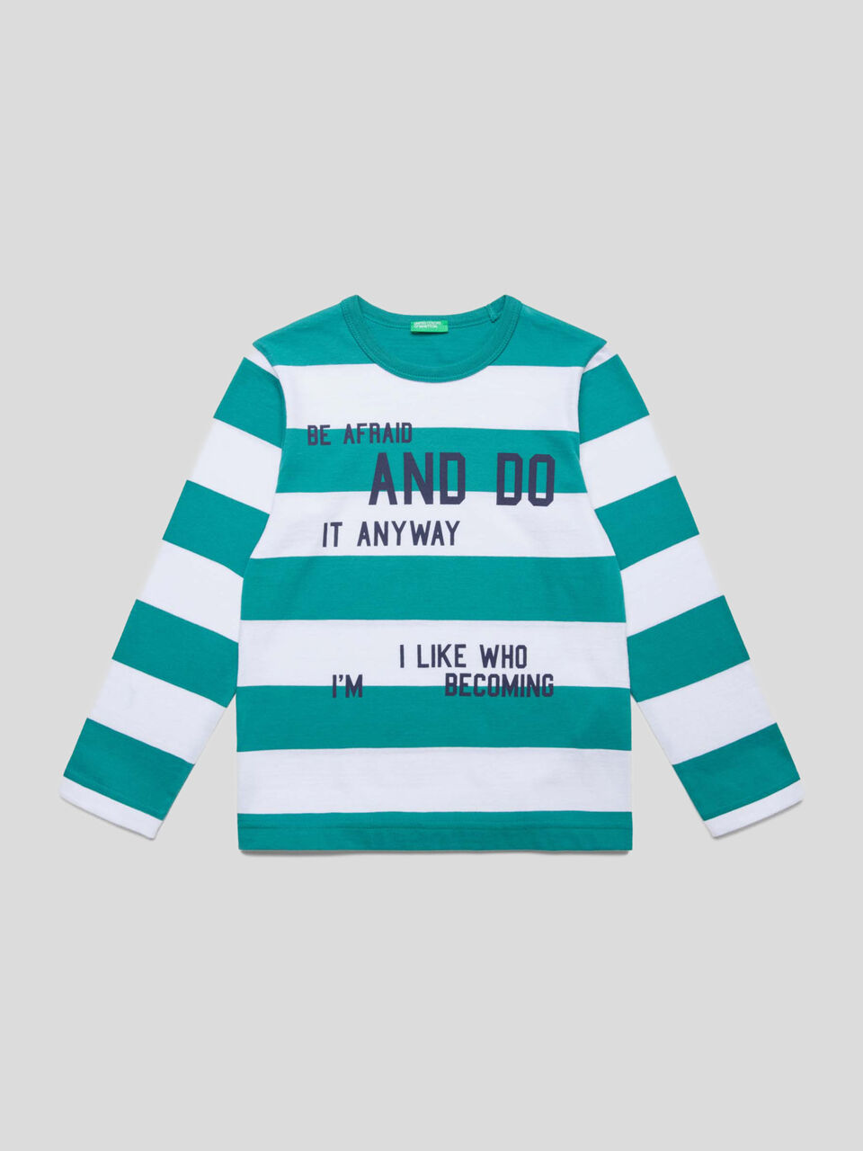 Camiseta de rayas con inscripciones image number 1