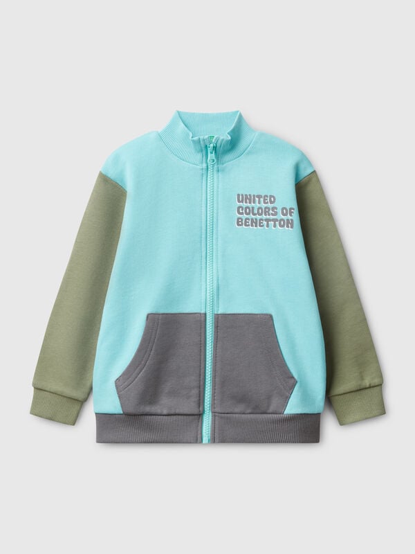 Sudadera de algodón con cremallera Niño