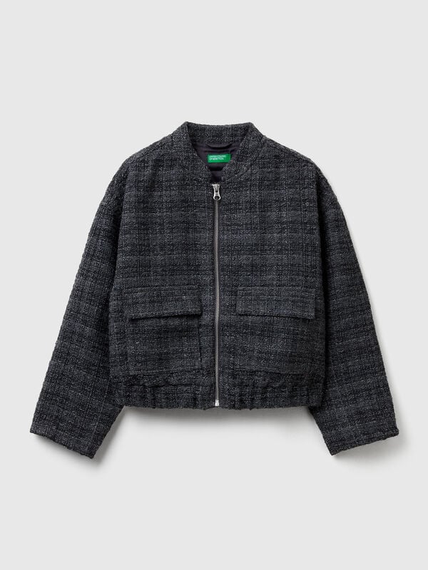 Chaqueta de mezcla de lana Niña