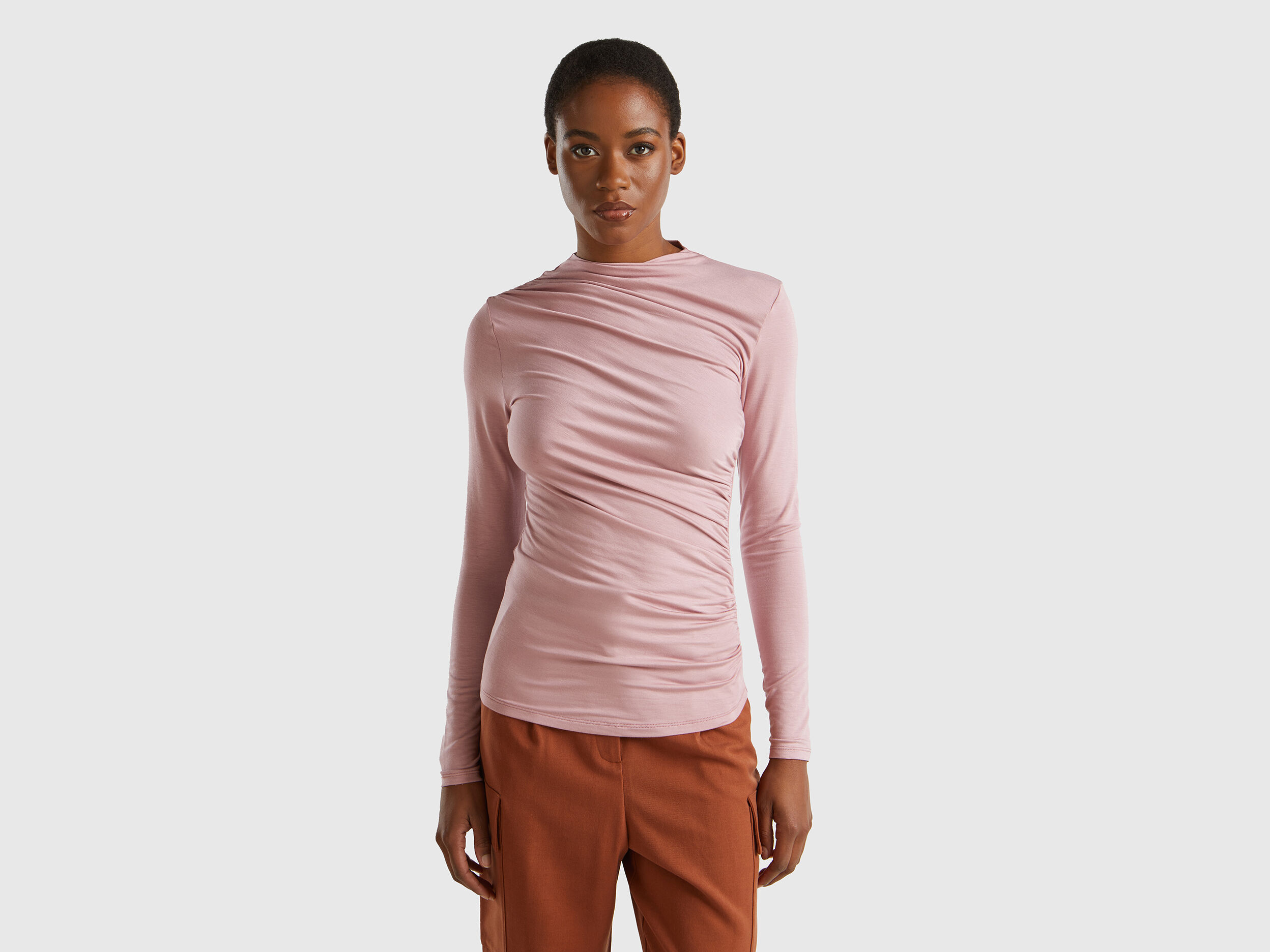 Camisetas Manga Larga Mujer Nueva Coleccion 2024 Benetton