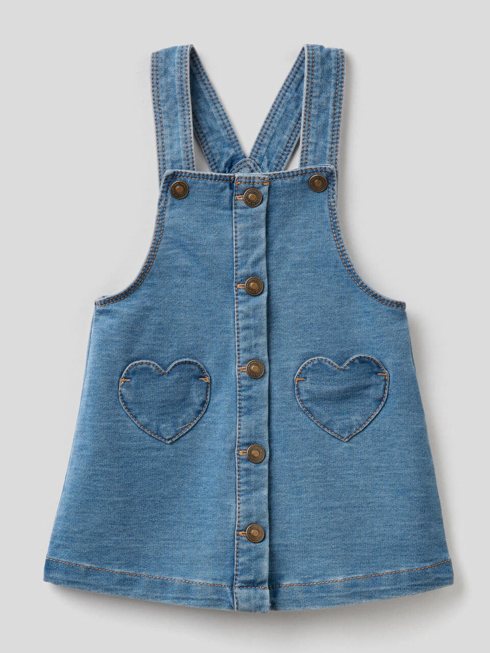 Falda peto de efecto denim image number 1