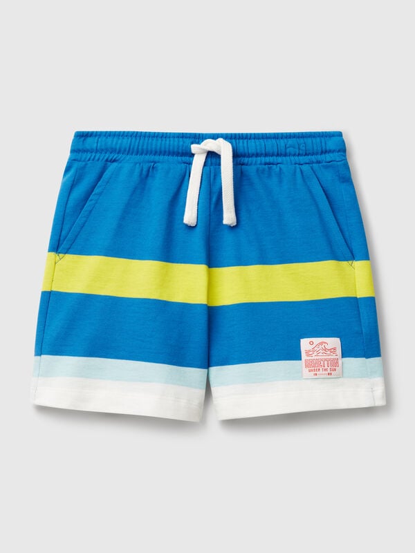 Pantalones cortos a rayas Niño