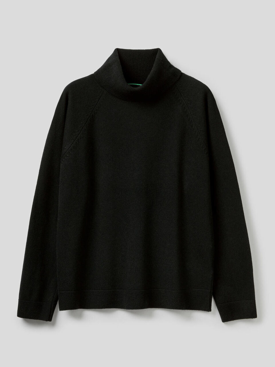 Jersey de cuello alto en mezcla de lana y cachemir image number 1