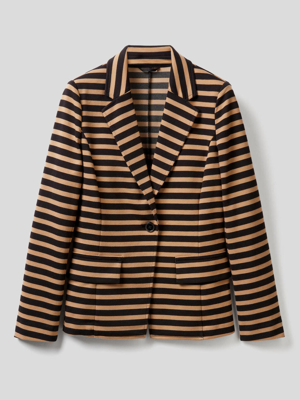 Blazer de algodón mixto elástico image number 1