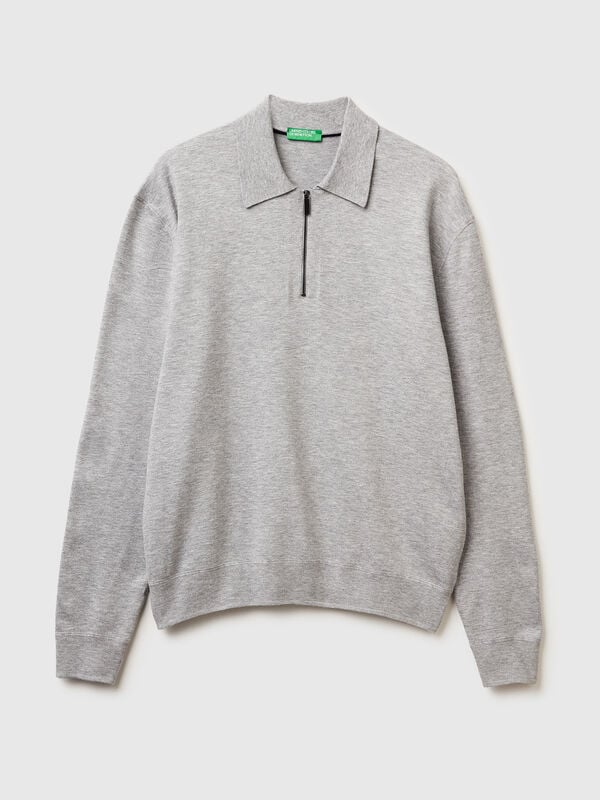 Polo de punto en mezcla de viscosa Hombre