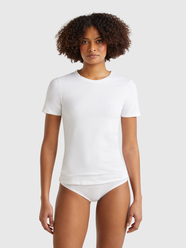 Camiseta de algodón superelástica Mujer