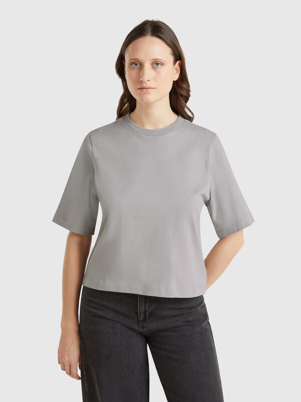 Camiseta boxy fit de 100 % algodón Mujer