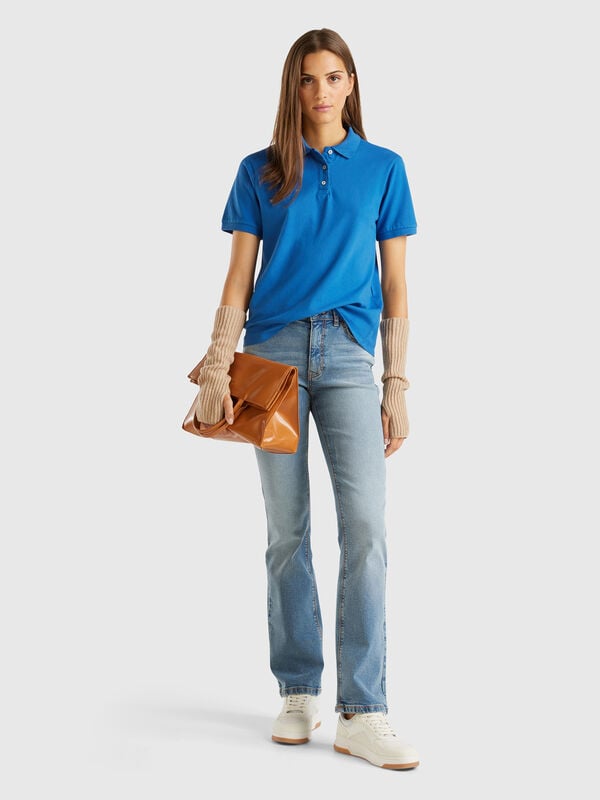 Vaqueros bootcut en mezcla de algodón  Mujer