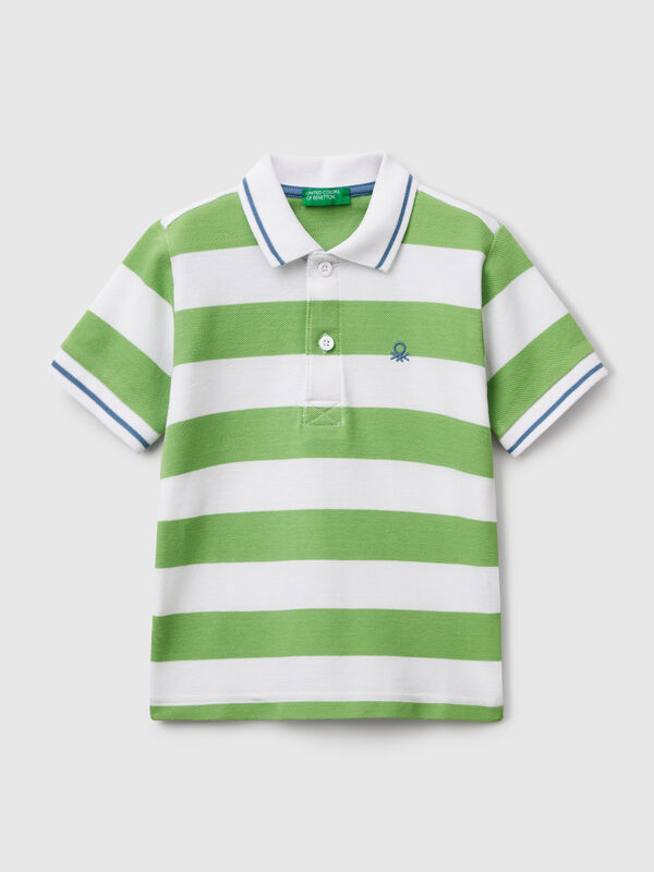 Polo manga corta rayas Niño