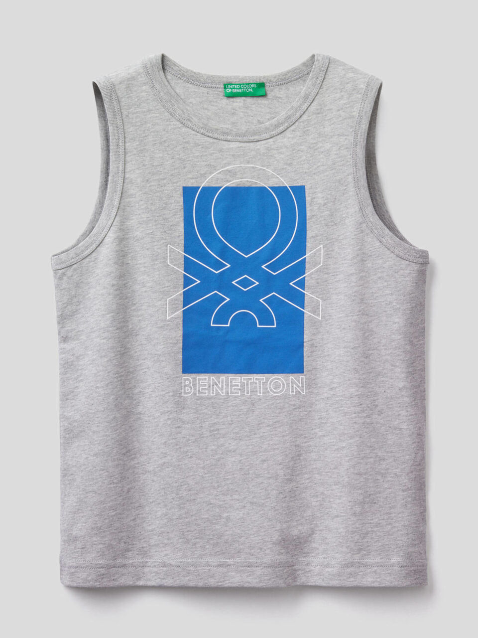 Camiseta sin mangas con estampado de logotipo image number 1